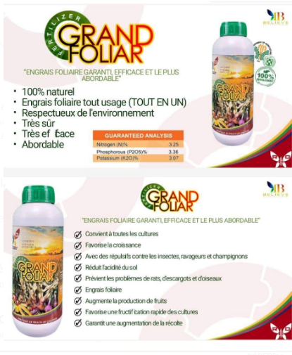 GRAND FOLIAR (engrais et fongicide bio)